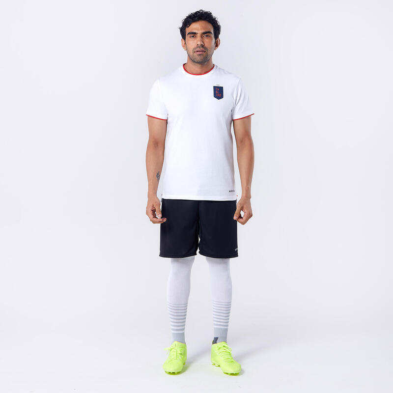 Tricou Fotbal FF100 Replică Anglia 2024 Alb Adulți 