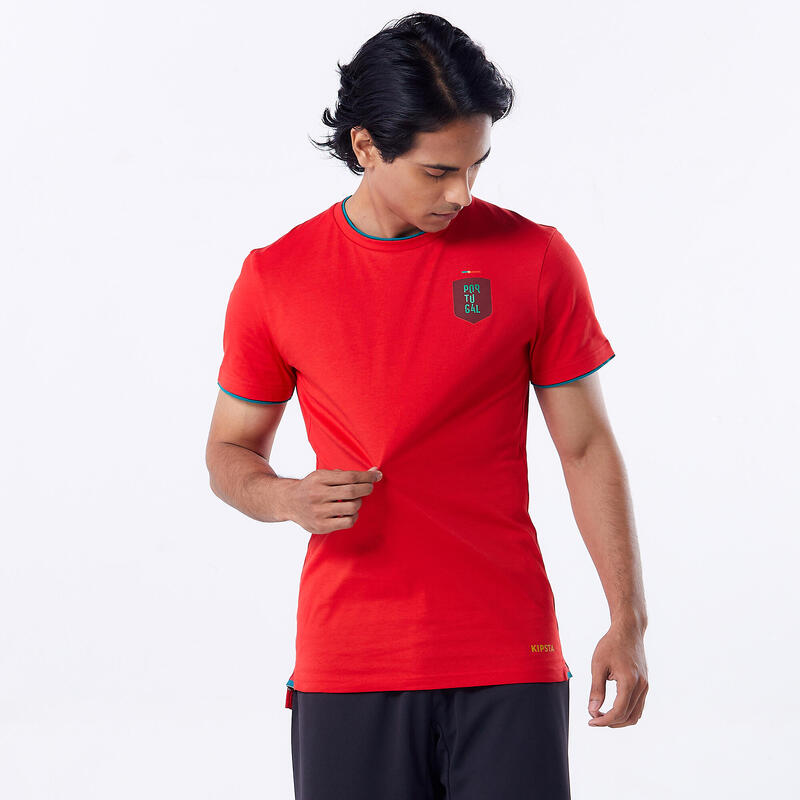 Tricou Fotbal FF100 Replică Portugalia 2024 Roșu Adulți 