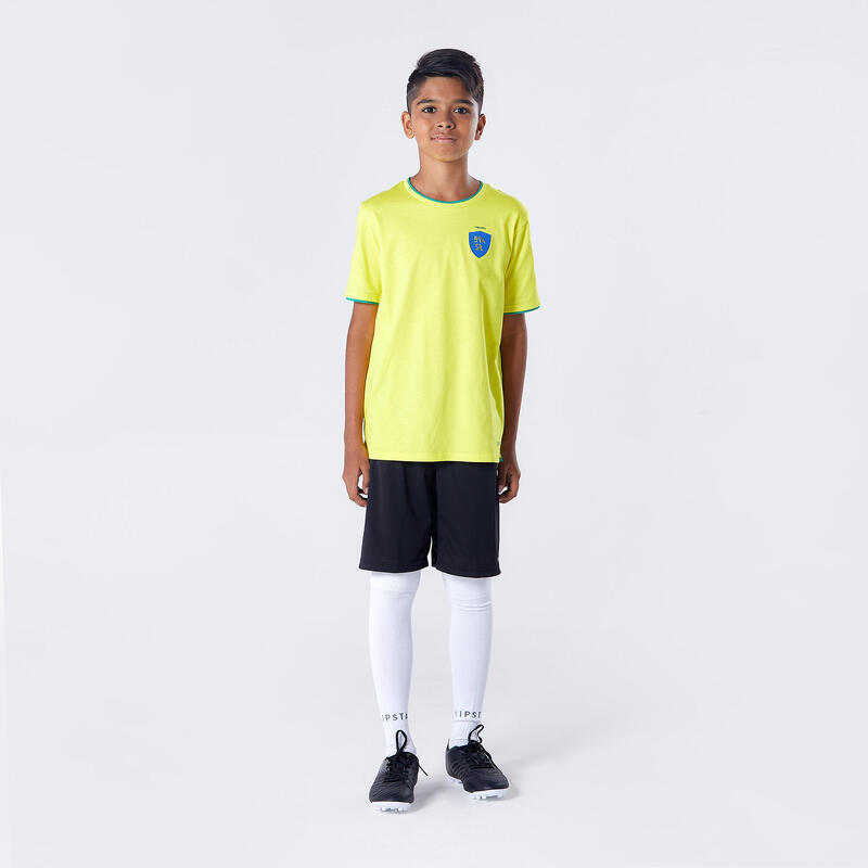 Tricou Fotbal FF100 Brazilia 2024 Copii