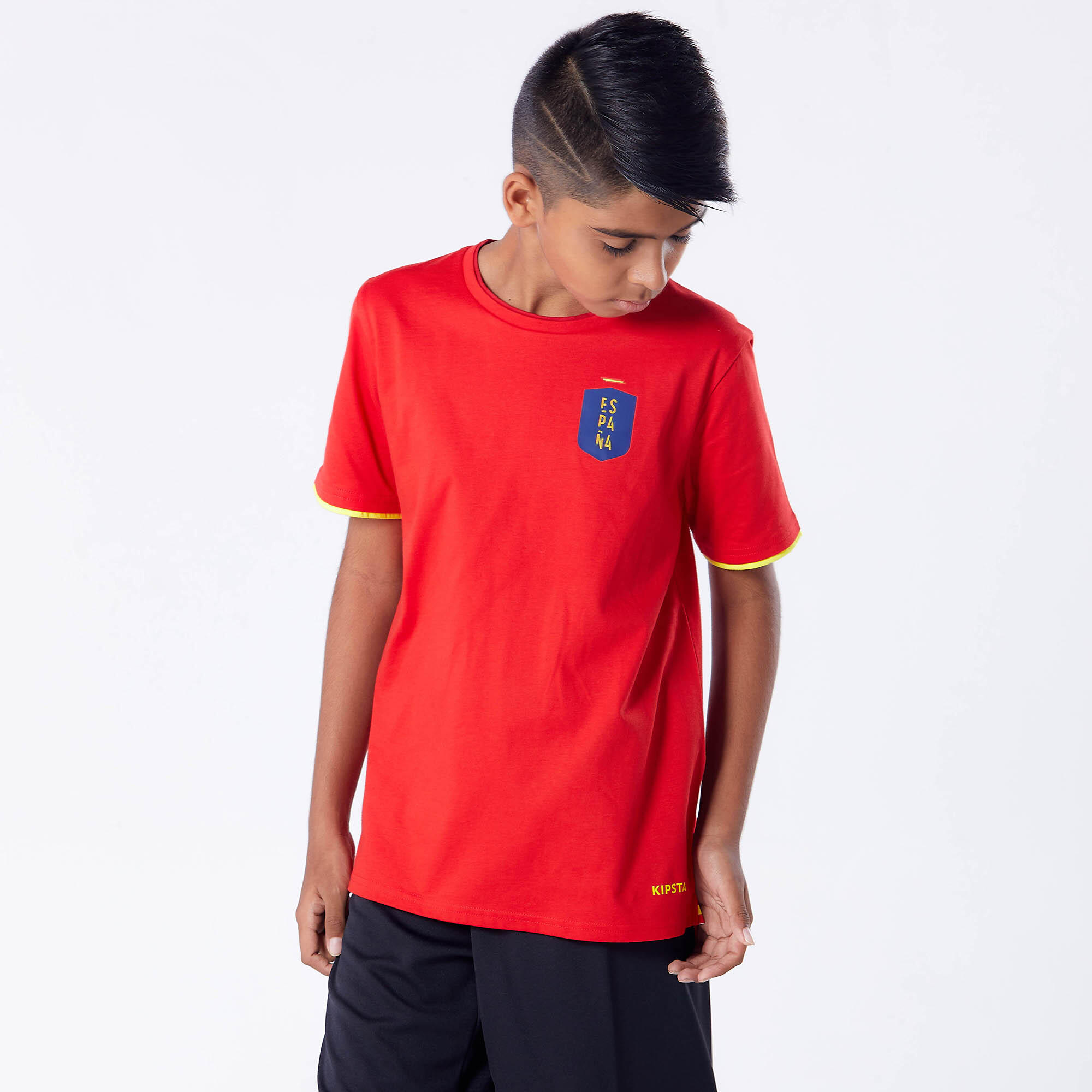 KIPSTA Detský dres FF100 Španielsko 2024 7-8 r (123-130 cm) · záber 9