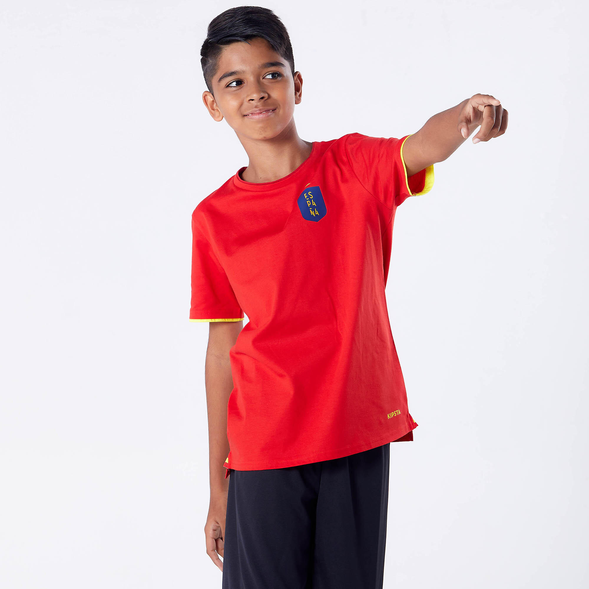 KIPSTA Detský dres FF100 Španielsko 2024 7-8 r (123-130 cm) · záber 8