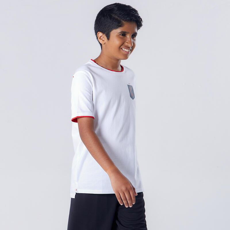 Kids' Shirt FF100 England 2024 KIPSTA Decathlon