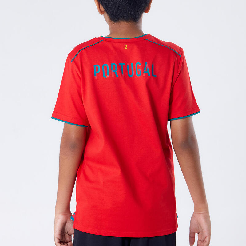 Koszulka do piłki nożnej dla dzieci Kipsta FF100 Portugalia 2024