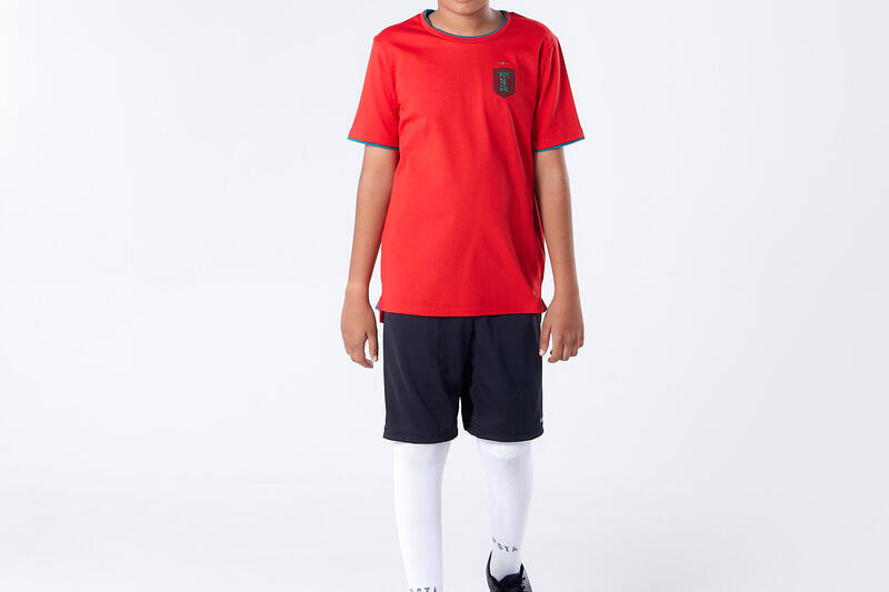 Koszulka do piłki nożnej dla dzieci Kipsta FF100 Portugalia 2024