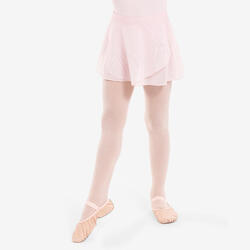 Jupette portefeuille danse classique rose en voile fille