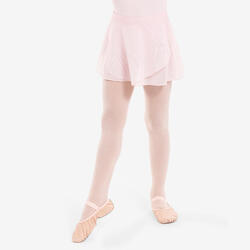Ballet wikkelrokje in voile voor meisjes roze