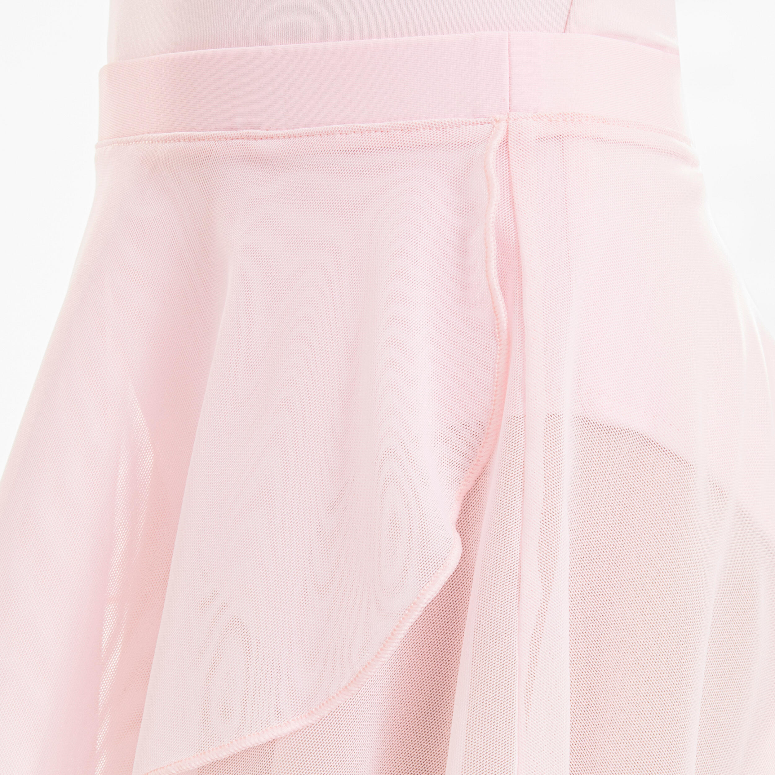 Pink ballet wrap skirt in girl's voile