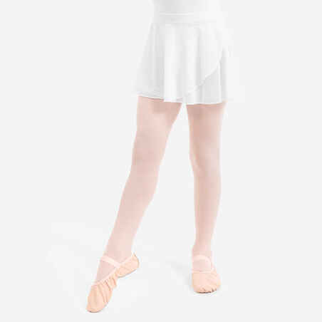 Girls' Ballet Voile Wrap Skirt - White