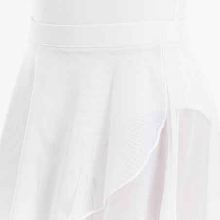 Girls' Ballet Voile Wrap Skirt - White