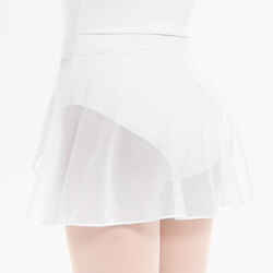 Girls' Ballet Voile Wrap Skirt - White