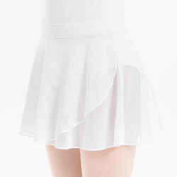 Girls' Ballet Voile Wrap Skirt - White