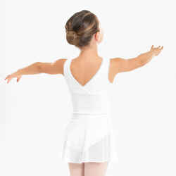 Girls' Ballet Voile Wrap Skirt - White