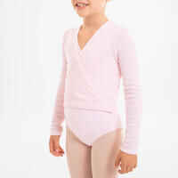 Girls' Ballet Wrap-Over Top - Pink