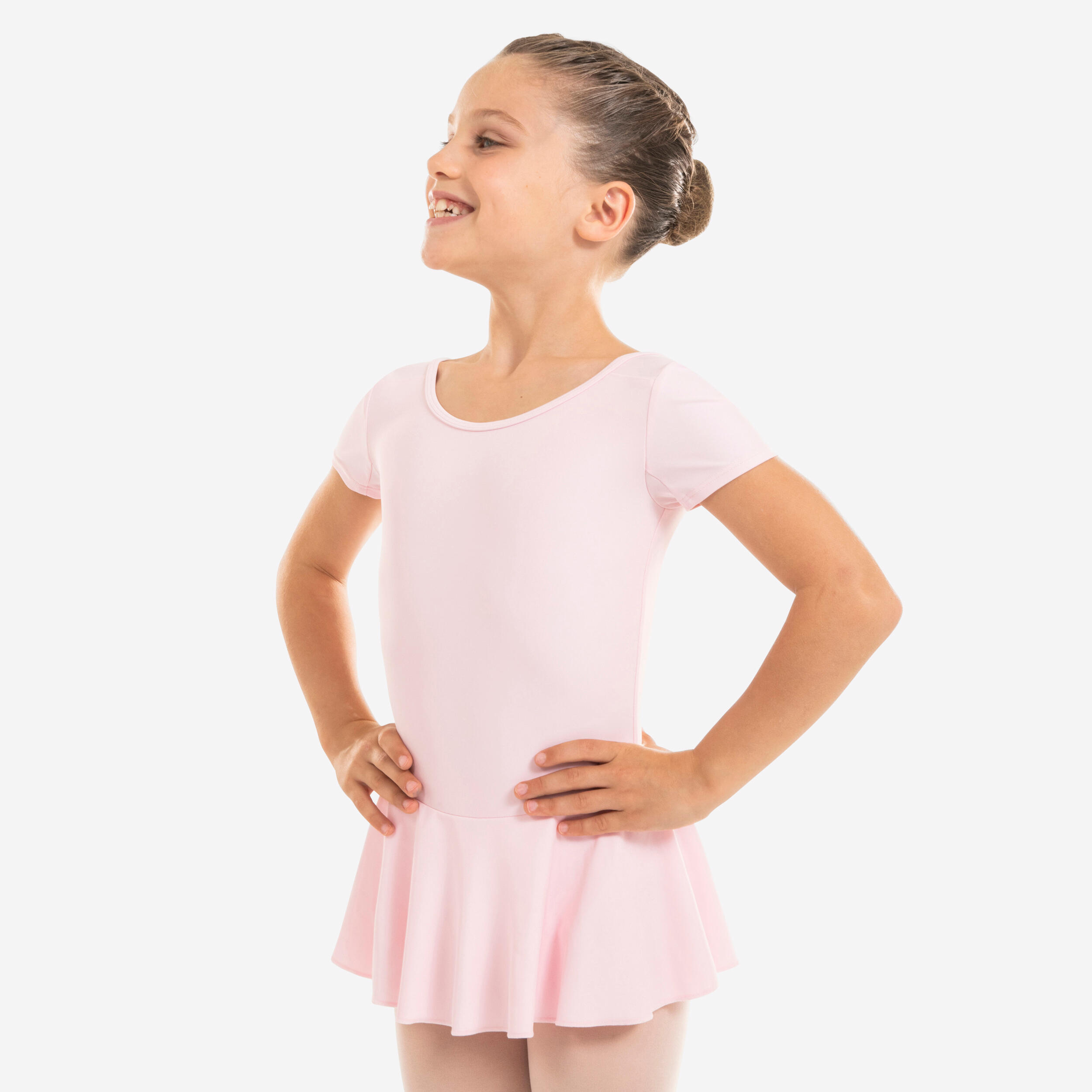 Girls' Ballet Skirted Leotard - Pink 1/6