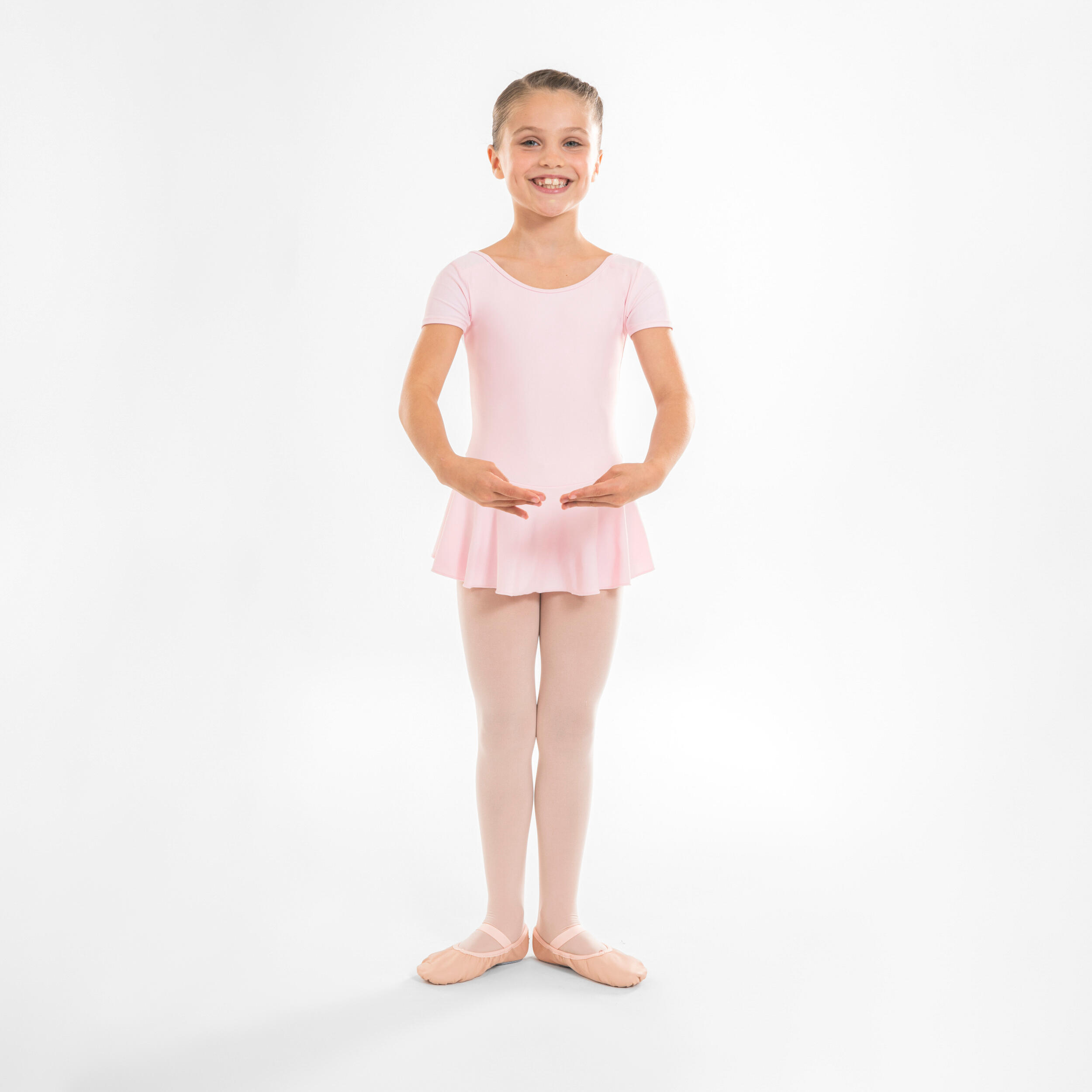 Girls' Ballet Skirted Leotard - Pink 2/7