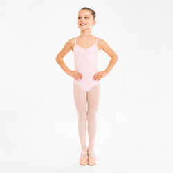 Girls' Ballet Camisole Leotard - Pale Pink