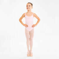 Girls' Ballet Camisole Leotard - Pale Pink