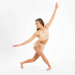 Girls' Modern Dance/Jazz Sports Bra with Thin Straps - Beige