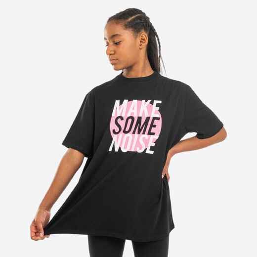 
      Girls' Oversized Modern Dance/Jazz T-Shirt - Black
  