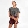 Women Urban Dance Crop Top - Black Print