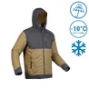 Men’s Waterproof Winter Hiking Jacket - SH100 X-WARM -10°C - Brown Black