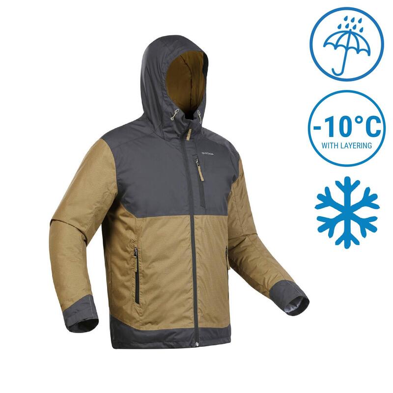 Chaqueta invierno impermeable de senderismo - SH500   -10 °C - Hombre