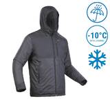 Men’s Waterproof Winter Hiking Jacket - SH100 X-WARM -10°C - Black