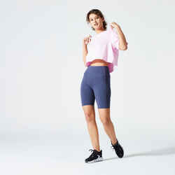 Women's Fitness Crop Top 520 - Light Pink