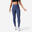 Modellerende fitness legging voor dames 520 diepgrijs