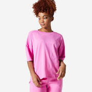 Women's Loose-Fit Fitness T-Shirt 520 - Pink