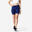 Short cycliste fitness femme, bleu