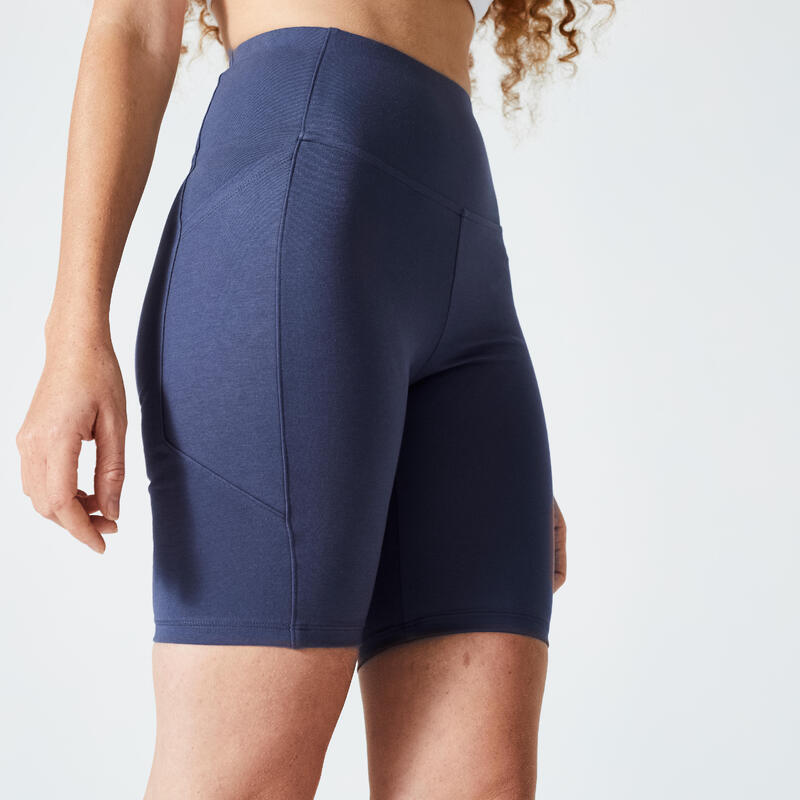 Short Cycliste Fitness Femme Galbant- 520 gris abysses