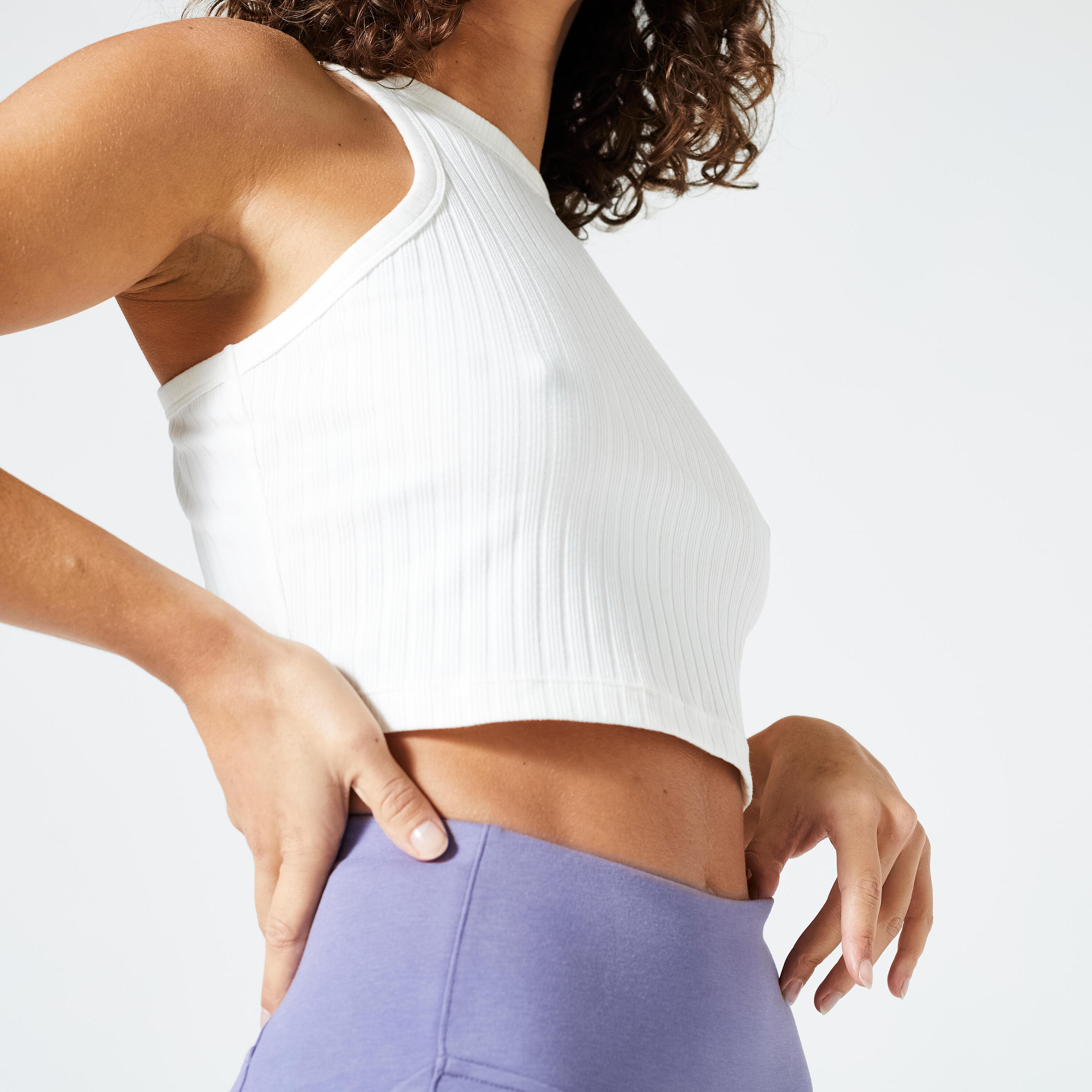 Camisole de sport courte femme, 520 9/12