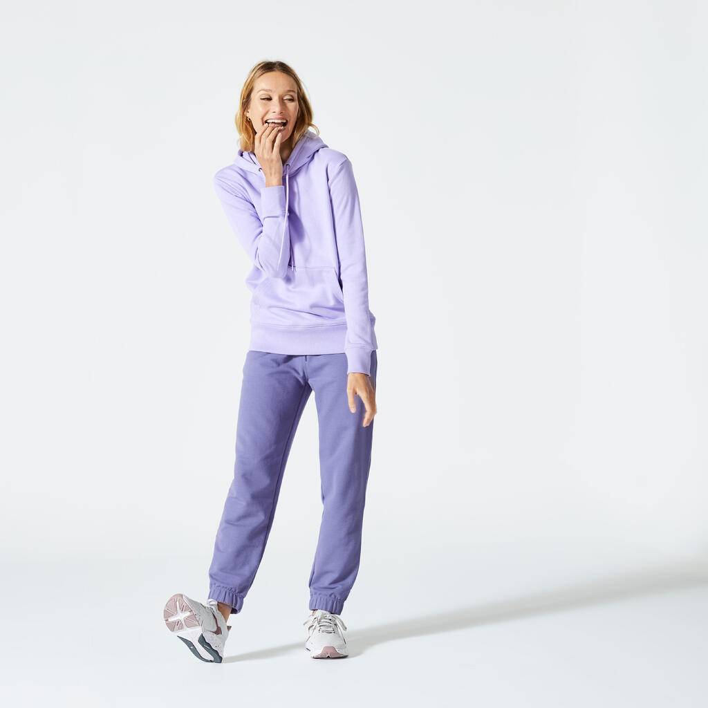 Jogginghose Damen Regular - Essentials 500 lila 