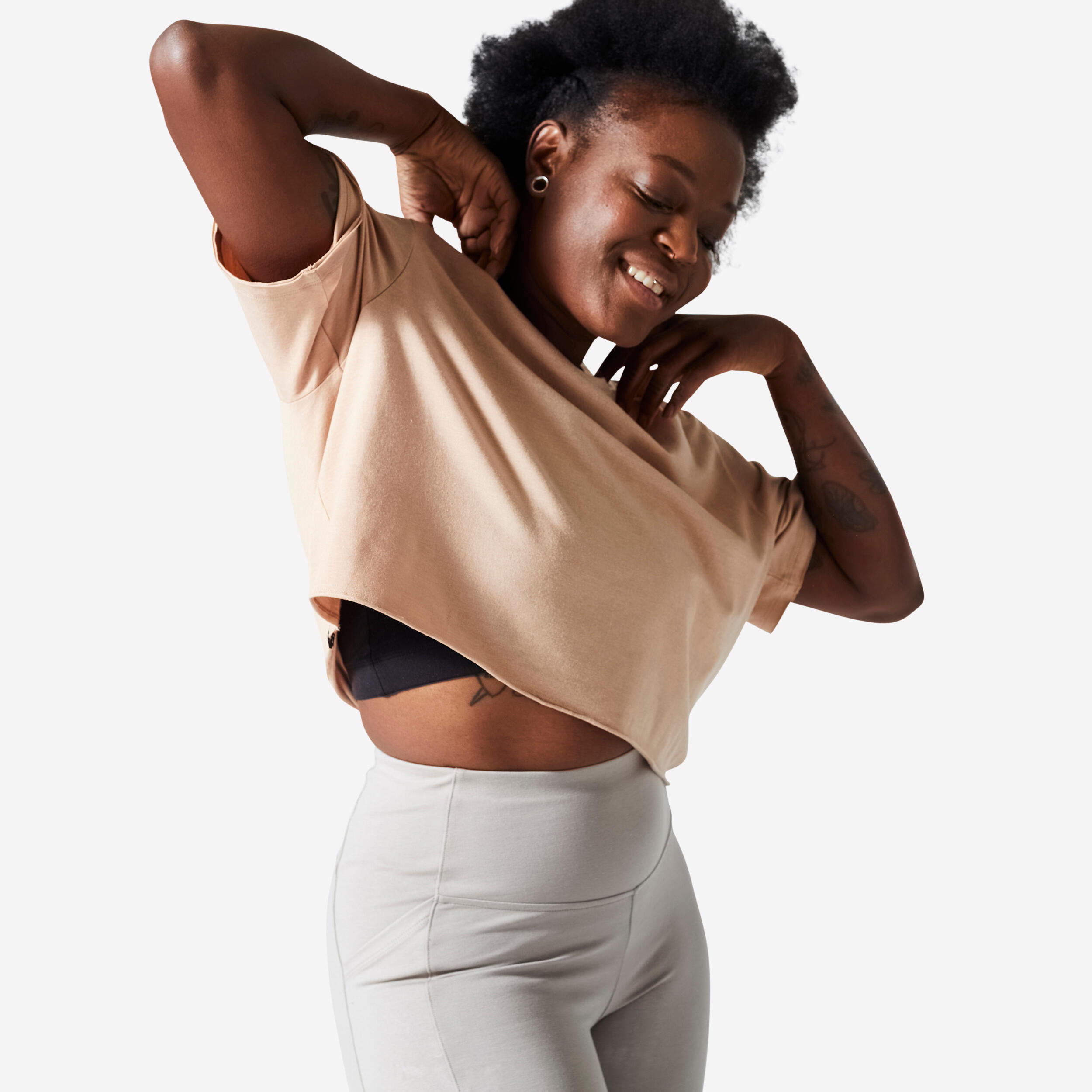 Decathlon crop sale top