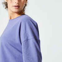 Camiseta fitness oversize Mujer Domyos malva