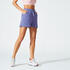 Women's Fitness Cotton Shorts 520 with Pocket - Blue