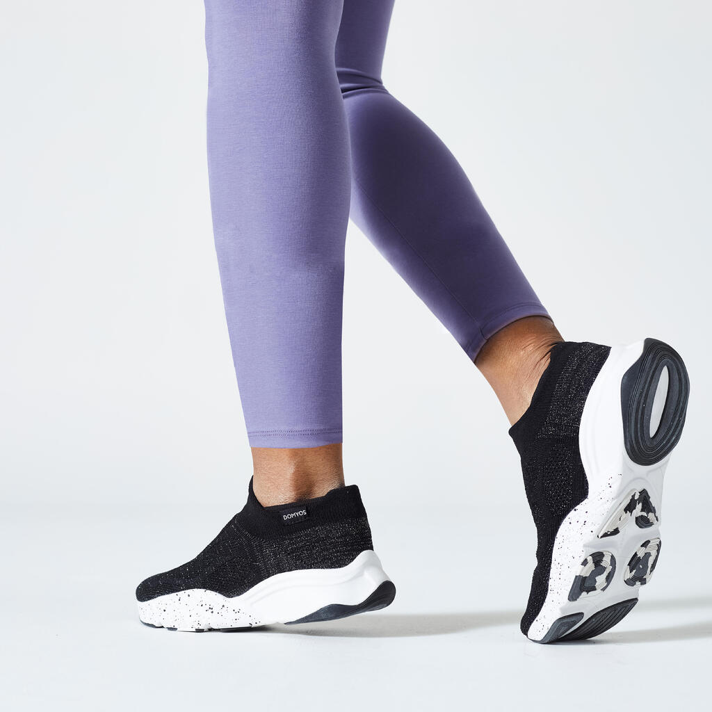 Leggings de fitness moldeadores para Mujer café brillo