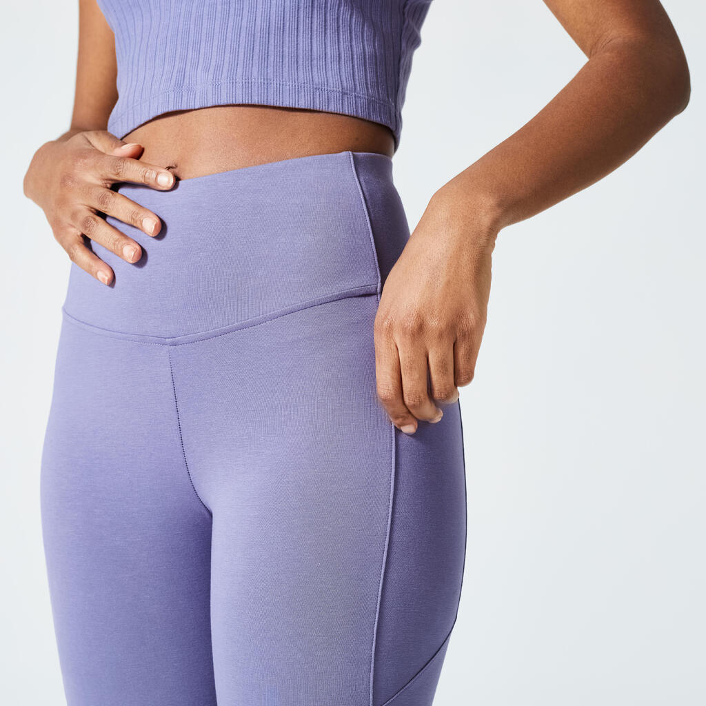Leggings de fitness moldeadores para Mujer café brillo
