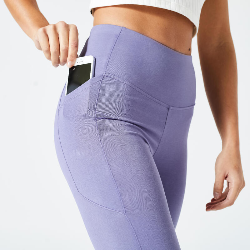 Mallas 7/8 Fitness 520 Mujer Azul