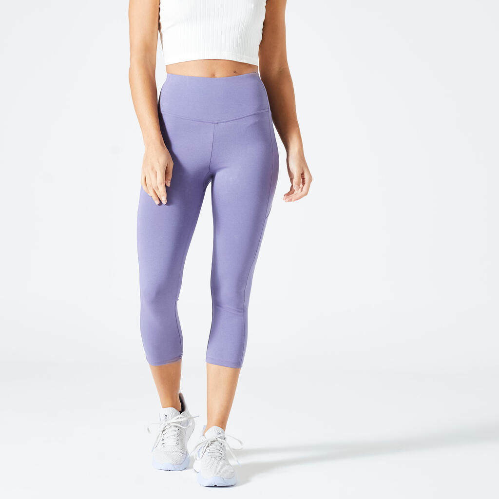 Dámske 7/8 legíny 520 na fitness modré