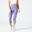 Fitness legging voor dames 520 7/8-lengte blauw