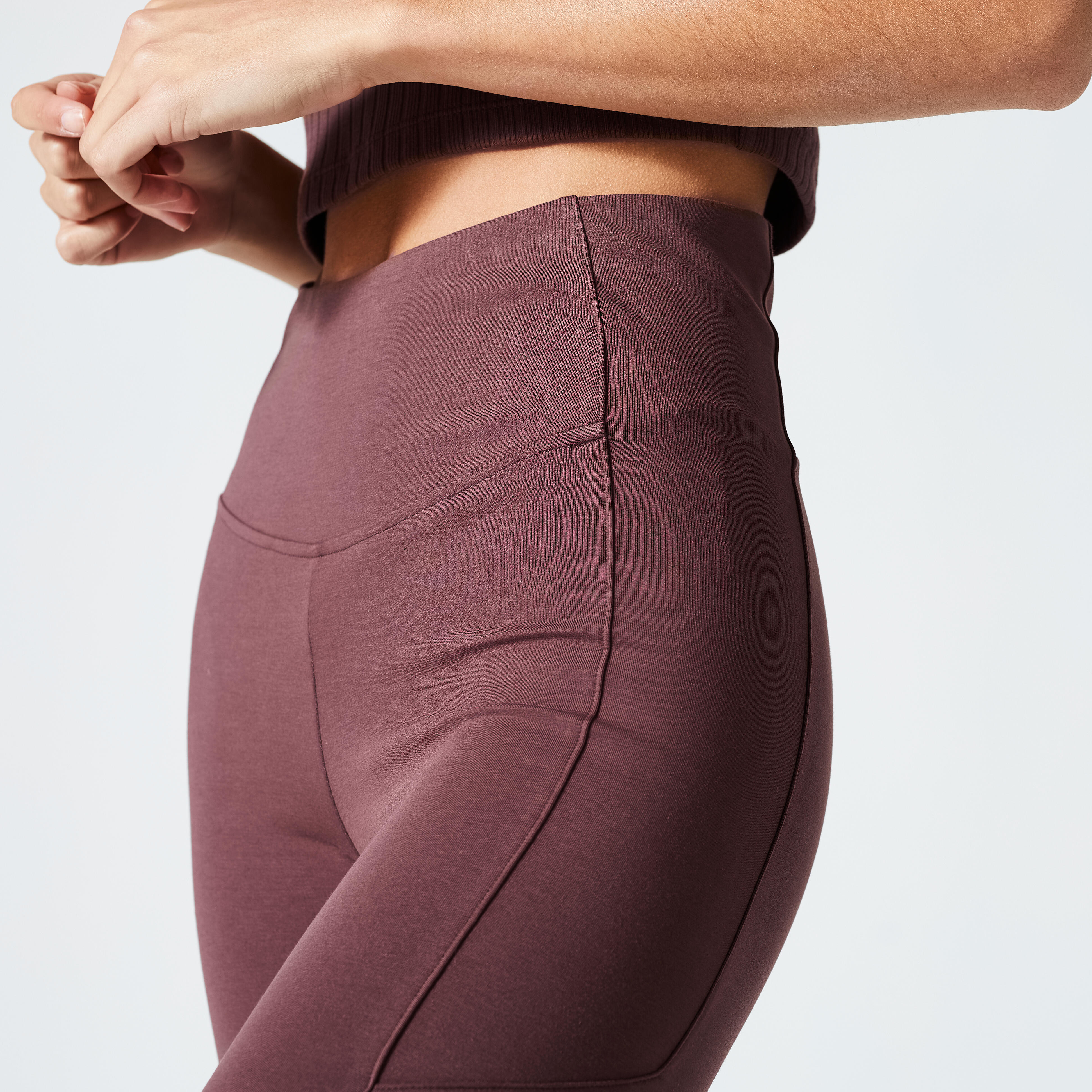 Women's Fitness Capri Leggings - 520 - Mahogany brown - Domyos - Decathlon