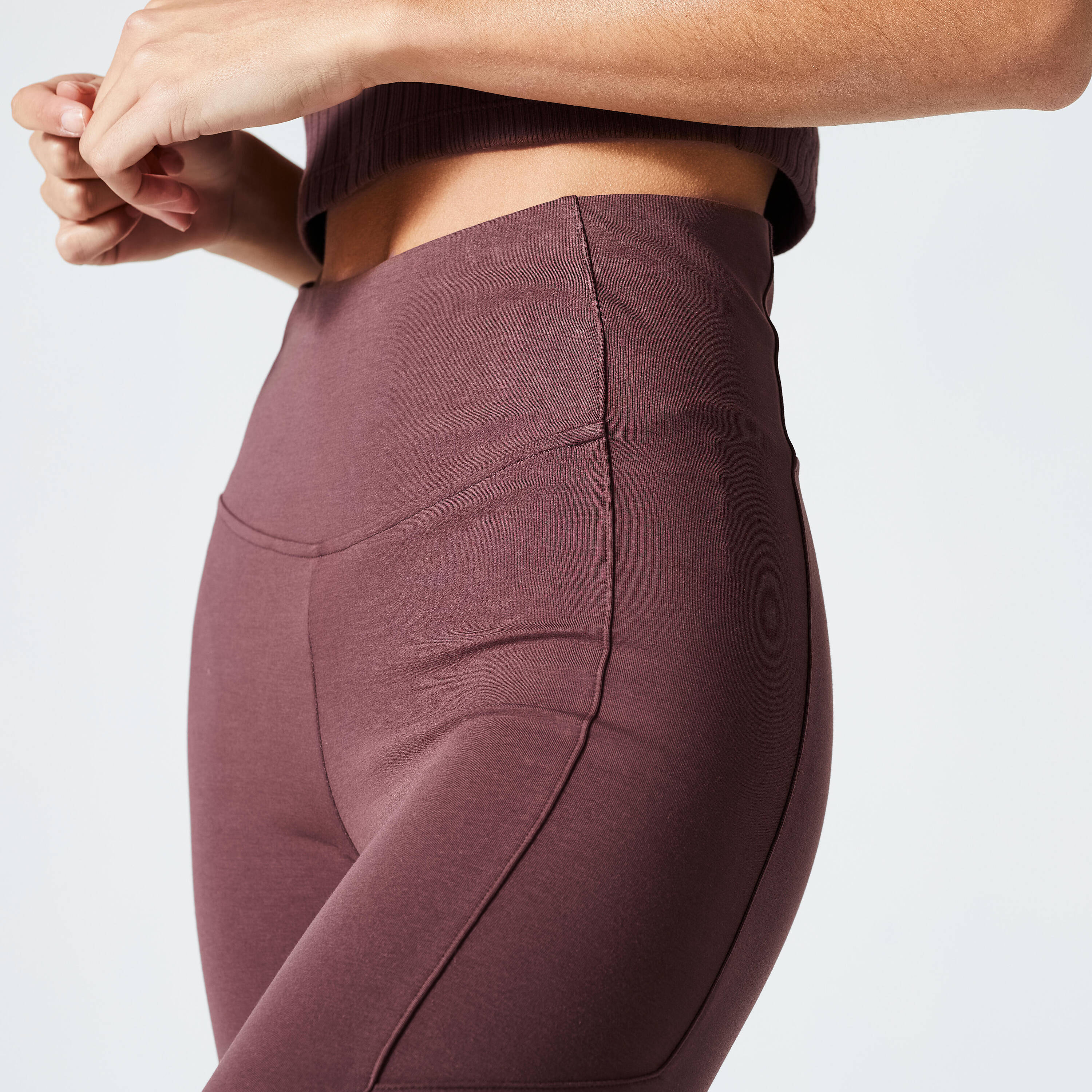 Women's Shaping 7/8 Fitness Leggings 520 - Mahogany -  3