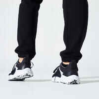 Women's Slim Fitness Jogging Bottoms 500 - Black