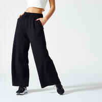 Pantalón flare fitness 520 Mujer Domyos negro