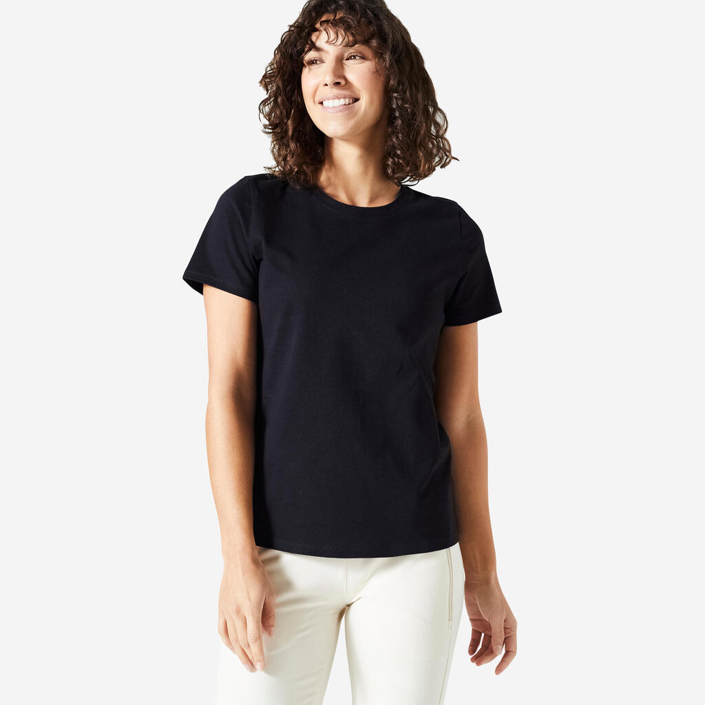 Women's Crew Neck Cotton T-Shirt - Sage Green