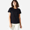 T-Shirt Damen - Essentials 500 schwarz 