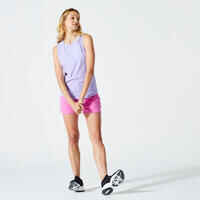 Women's Loose-Fit Fitness Tank Top 500 - Violet