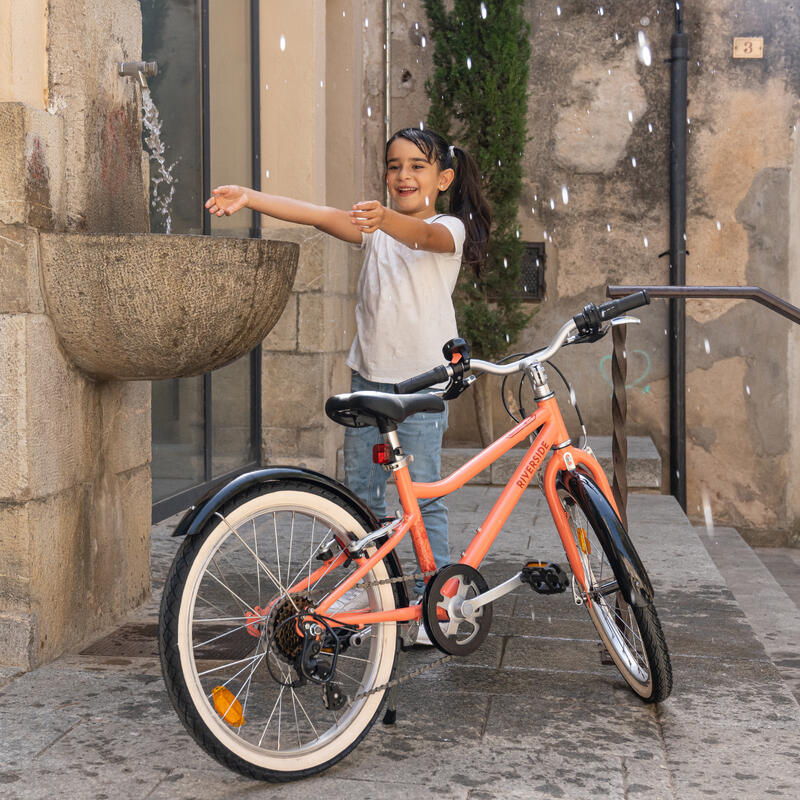 Bicicleta para niños 20 pulgadas RIVERSIDE 500 6-9 años Negra 